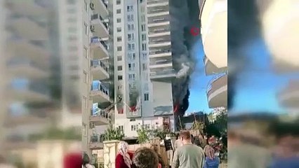 Alanya’daki otel inşaatı yangın kontrol altına alındı