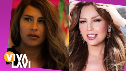 Karla Sofía Gascón confunde a Thalía con Talina Fernández