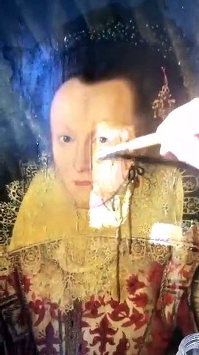 Restauration d'un tableau vieux de 200 ans... incroyable