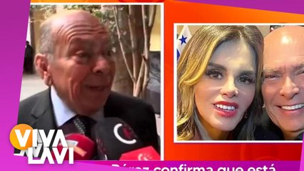 Papá de Checo Pérez confirma romance con Lucía Méndez