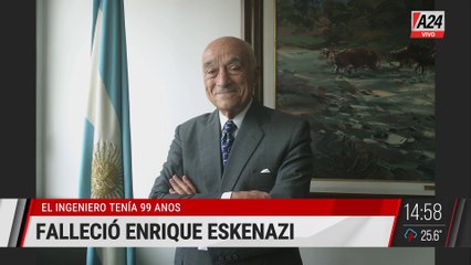 ⚫ FALLECIÓ ENRIQUE ESKENAZI, DESTACADO EMPRESARIO E INGENIERO