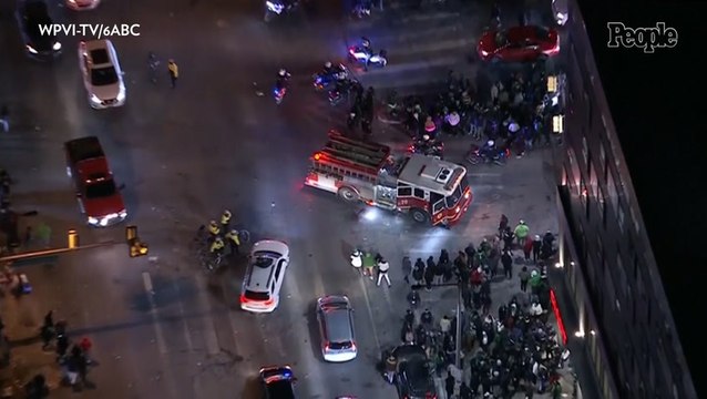 Multiple People Injured After Vehicle Drives into Crowd Following Eagles' Win in Suspected Accident: Police