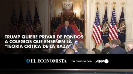 Trump quiere privar de fondos a colegios que enseñen la "teoría crítica de la raza"
