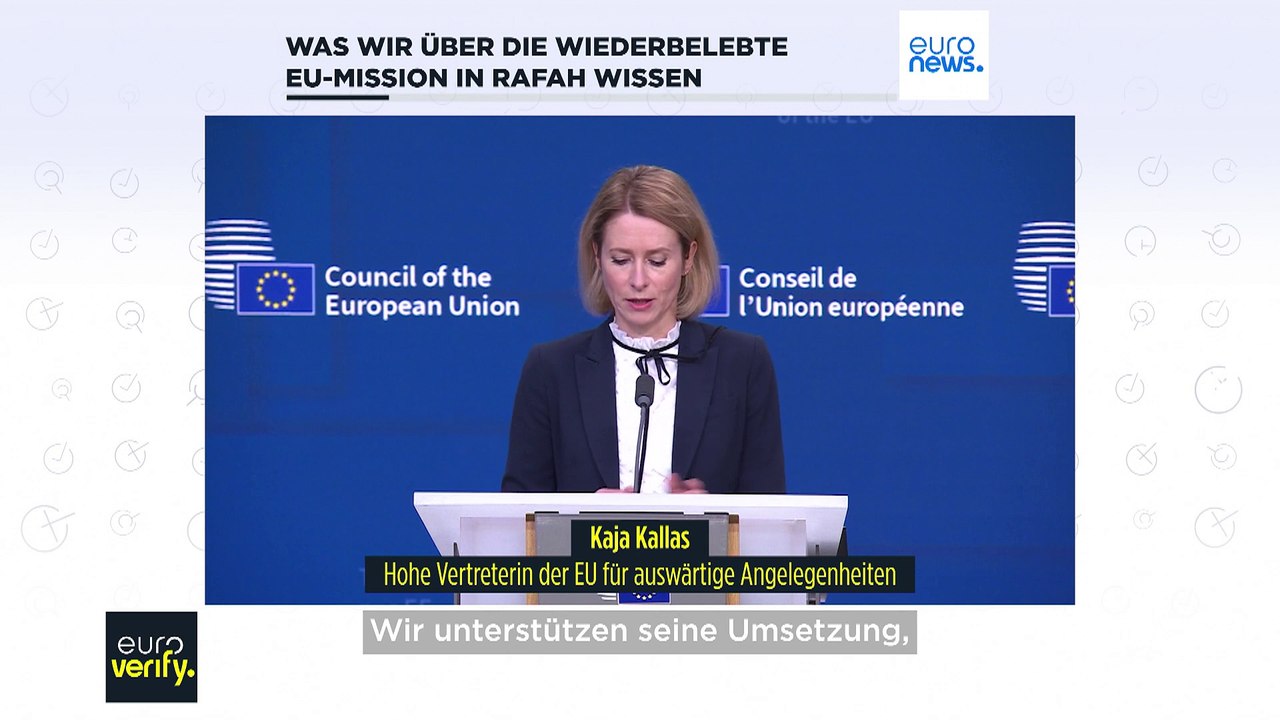 Was wir über die wiederbelebte EU-Grenzmission in Rafah wissen