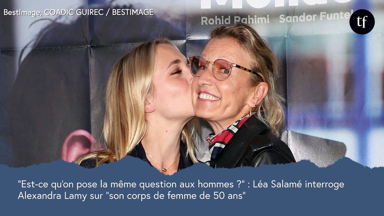 "Est-ce qu'on pose la même question aux hommes ?" : Léa Salamé interroge Alexandra Lamy sur "son corps de femme de 50 ans", et les internautes s'agacent