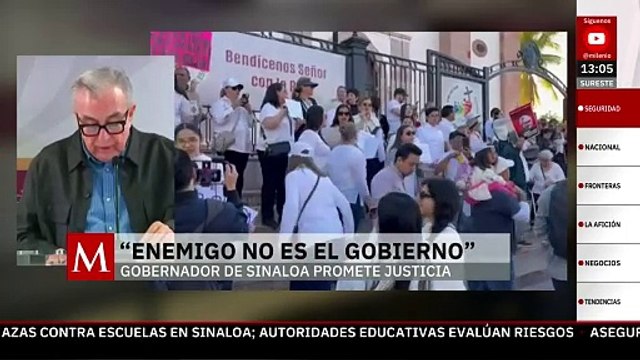 Rubén Rocha Moya responde a marcha por la paz en Culiacán: El enemigo no es el gobierno