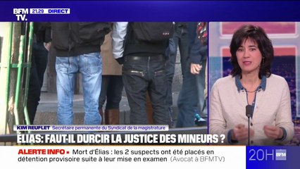 Justice des mineurs: "Il y a tout un panel de mesures qui existent déjà, mais qui ne sont pas mises en œuvre faute de moyens", regrette Kim Reuflet (Syndicat de la magistrature)