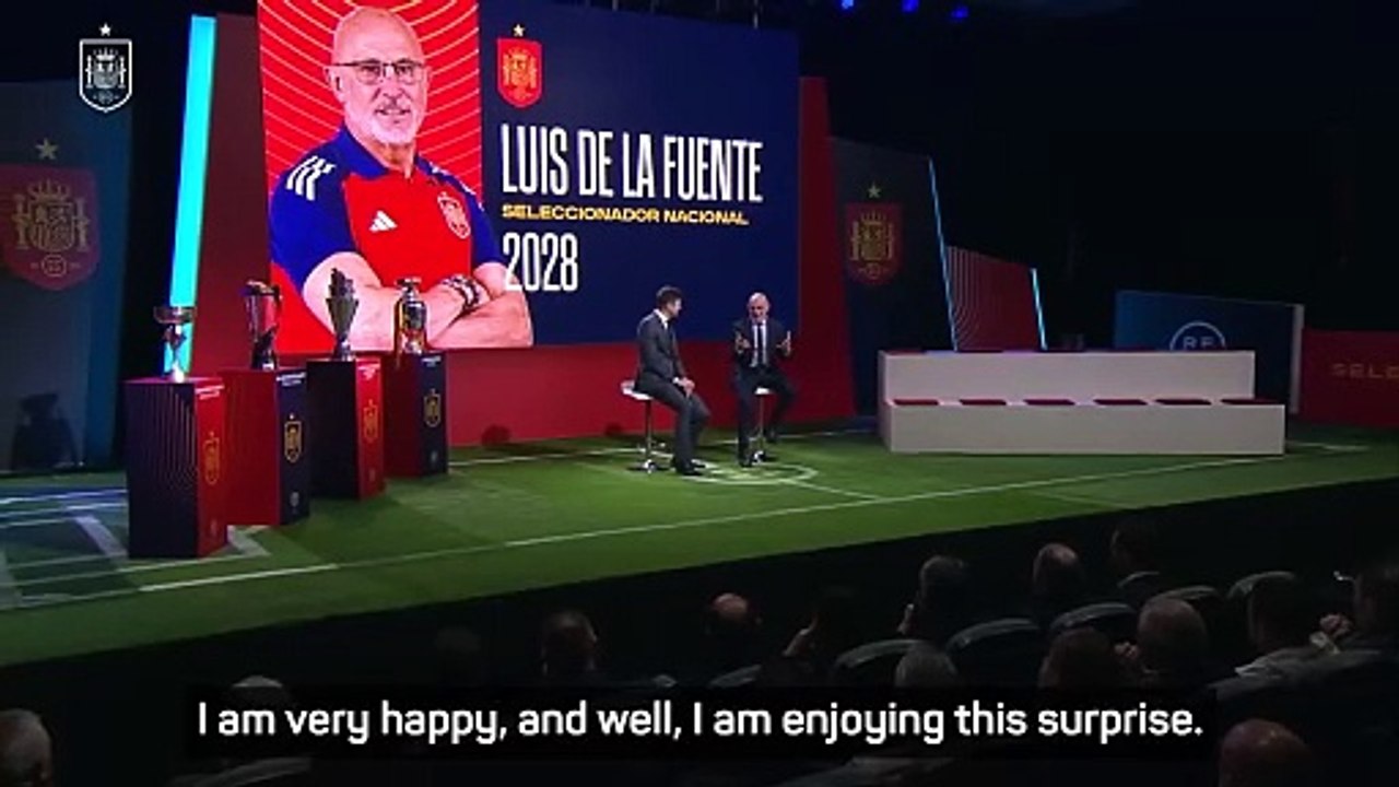 Luis de la Fuente 'excited' to be with Spain until 2028