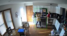 Mom Bumps Into Microwave Door