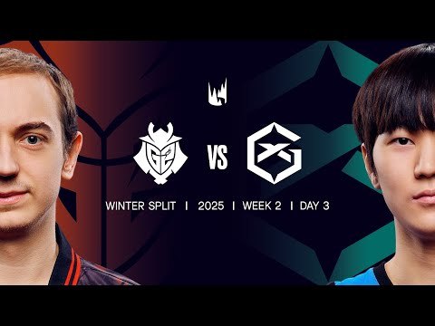 G2 v GX | 2025 LEC Winter | Week 2 Day 3 | G2 Esports vs. GIANTX