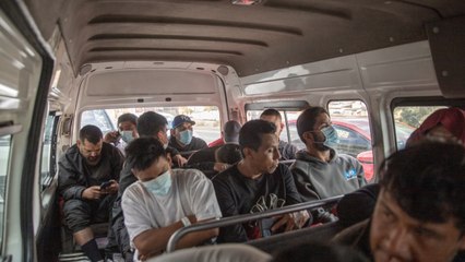 Llegan primeros repatriados a refugio "Los Flamingos"