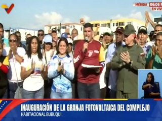 Mérida | Gobierno Bolivariano inauguró la Granja Fotovoltaica del Complejo Habitacional Bubuqui