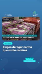 Exigen derogar norma que avala comisos