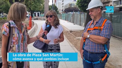 La obra de Plaza San Martín: cómo avanza y qué cambios incluye
