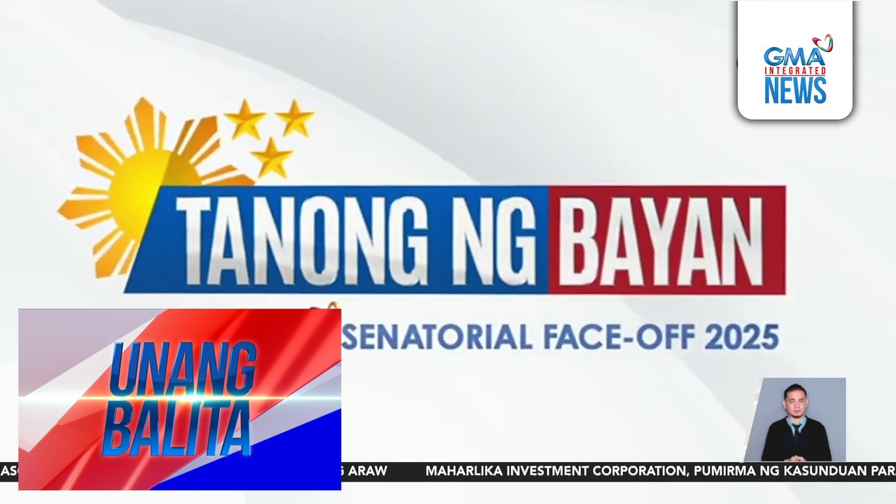 "Tanong ng Bayan: The GMA Senatorial Face-Off 2025," mapapanood na sa Sabado | Unang Balita