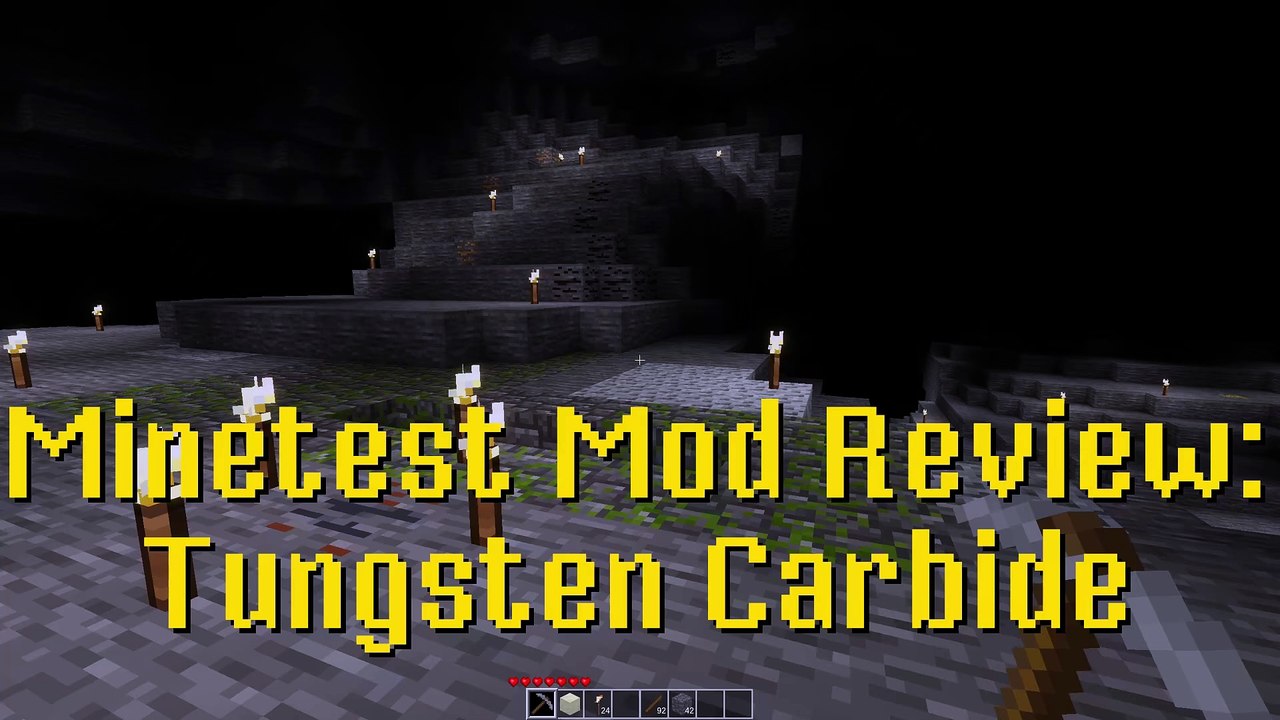 Minetest Mod Review: Tungsten Carbide