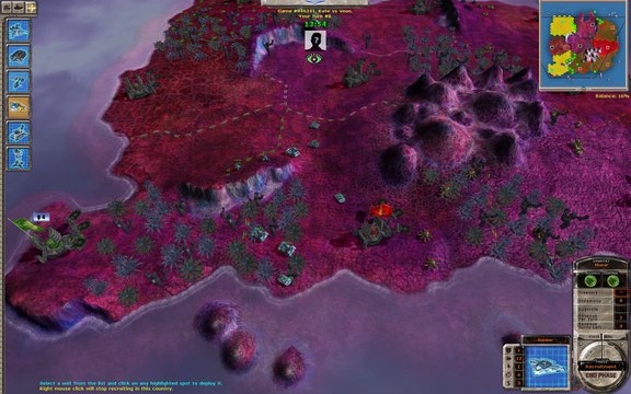 Massive Assault Network 2 (TBS game): map Inferno, playing on Linux (Lutris, Wine, Conty): won