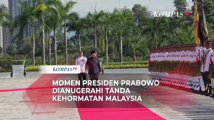 Momen Presiden Prabowo Terima Tanda Kehormatan Tertinggi di Malaysia