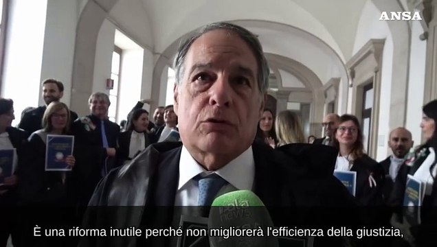 Protesta toghe a Napoli, Picardi: E' riforma magistratura, non della giustizia