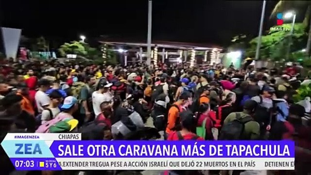 Sale una nueva caravana de Tapachula, Chiapas, con destino a la CDMX