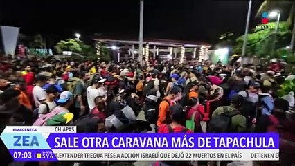 Sale una nueva caravana de Tapachula, Chiapas, con destino a la CDMX
