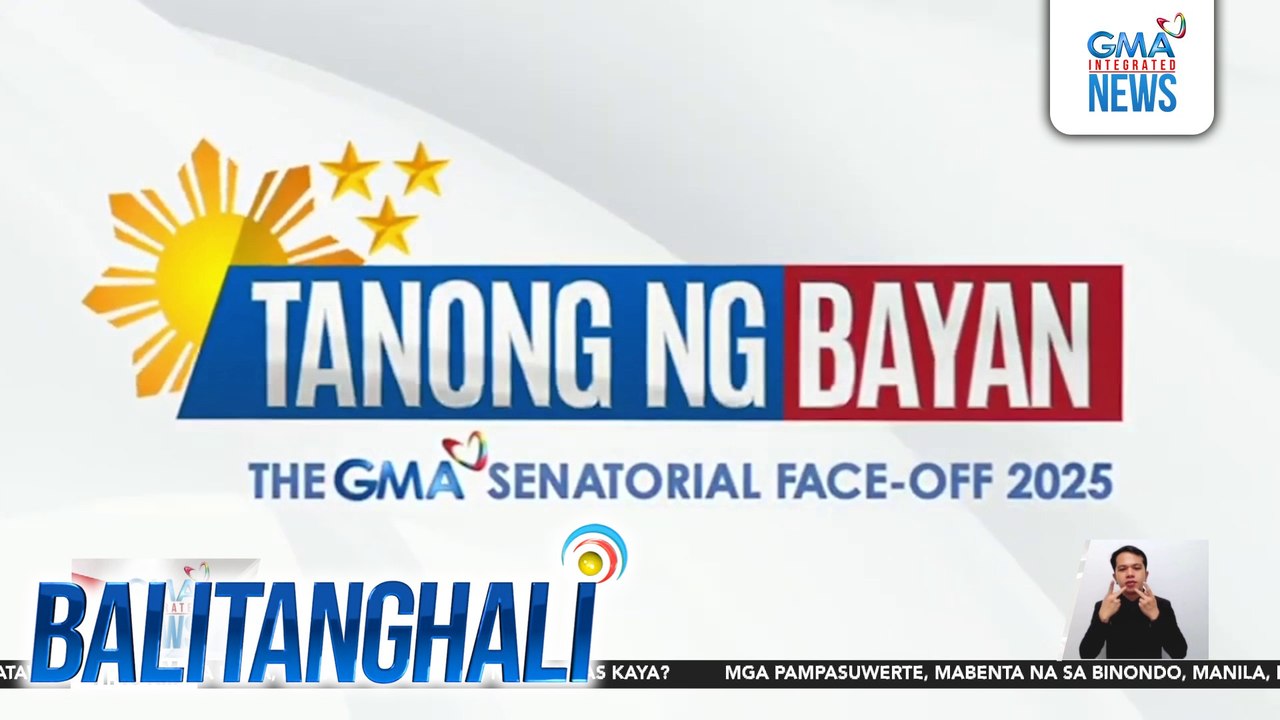 Tapatan ng ilang senatorial aspirant sa "Tanong ng Bayan: The GMA Senatorial Face-Off 2025," mapapanood na sa Sabado | Balitanghali