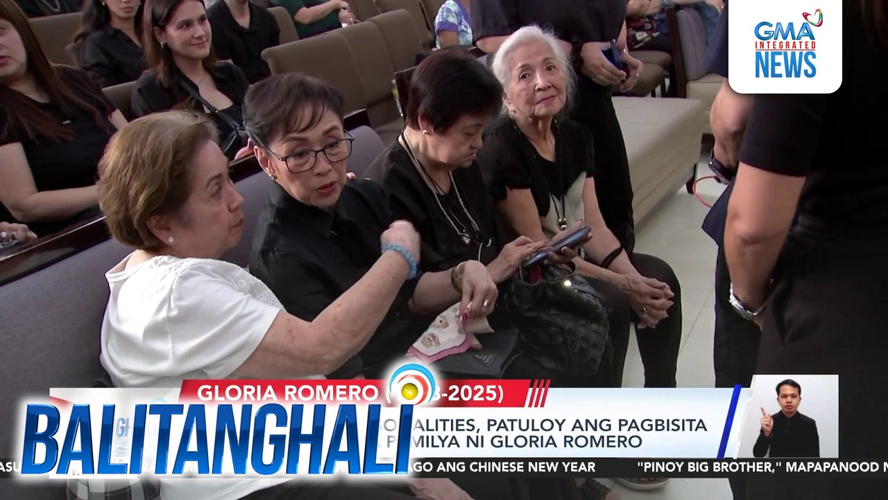Ilang showbiz personalities, patuloy ang pagbisita para makiramay sa pamilya ni Gloria Romero | Balitanghali
