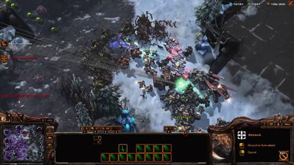[StarCraft 2]No.0334--Great ZERG Player vs Hard A.I, LOSS[Queens' Defense, &, Mass-Bane].CUT.00'57-24'21
