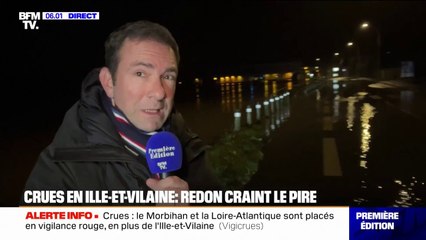 Ille-et-Vilaine: Redon craint une crue historique, le centre historique de la ville menacé