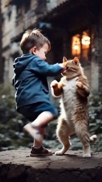 Baby and Cat Fighting #baby #Cat #fighting #fypシ #viralvideo #Trending #foryoupage