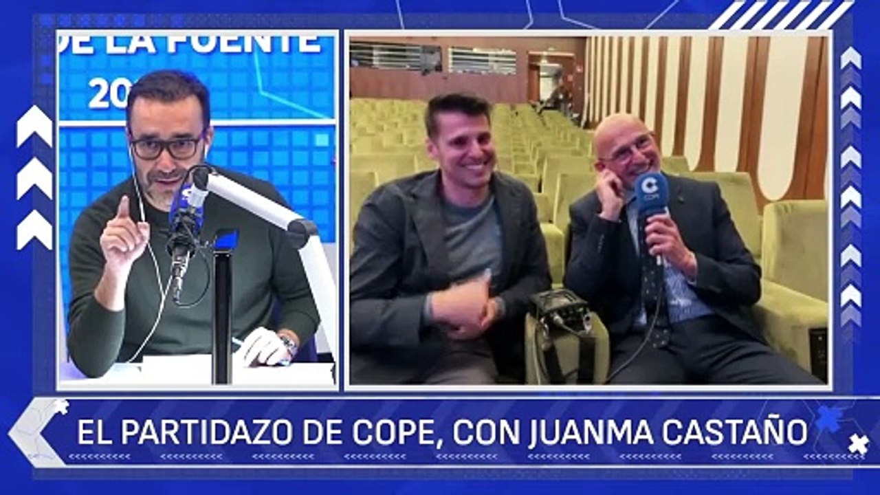 Reacción de De la Fuente en la COPE cuando Juanma Castaño le propone al hijo de Manolo Lama para la selección