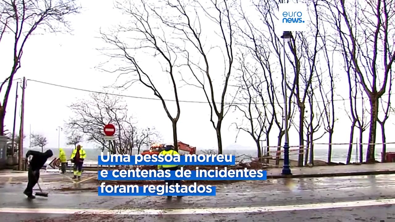 Tempestade Herminia traz chuva intensa, ventos fortes e ondas poderosas à Europa