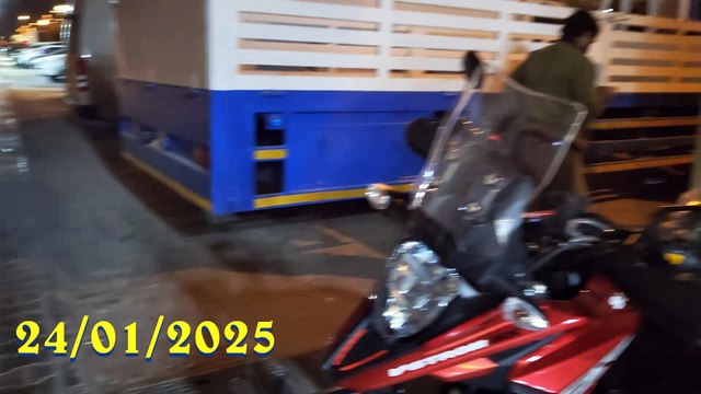 Installation of Crash Guards on Suzuki V Strom 2025