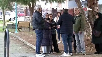 İnşaat alanında heyelan oldu, bina kaydı, vatandaşlar korku dolu anlar yaşadı