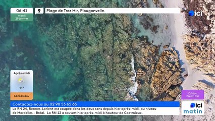 28/01/2025 - ici matin par  ici Breizh Izel en vidéo