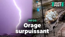 Un orage superpuissant digne d’un été recouvre de grêle les rues de Grenoble