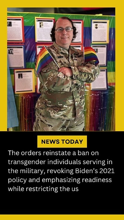 Trump Signs Orders Banning Transgender Troops and Ending DEI Programs in Military