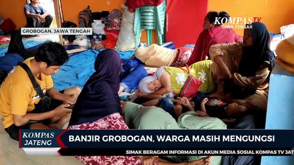 Banjir Grobogan, Warga Masih Mengungsi