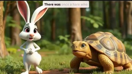 The Rabbit and The Turtle Story for Kids | Thirsty Crow