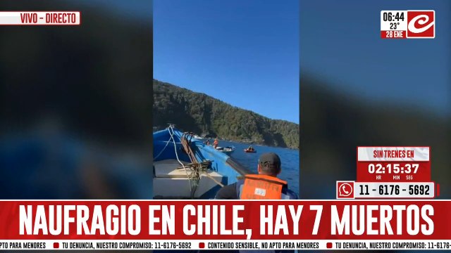 Tragedia en Chile: siete personas mueren tras el naufragio de una embarcación