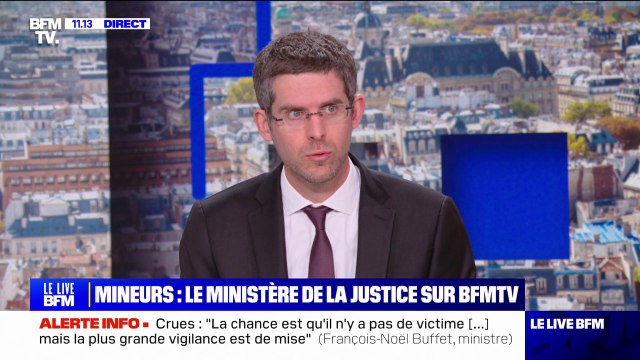 Mineurs: Oui il y a une réalité de violence, de faits très graves, qui peuvent être commis par des mineurs , reconnaît Cédric Logelin, porte-parole du ministère de la Justice