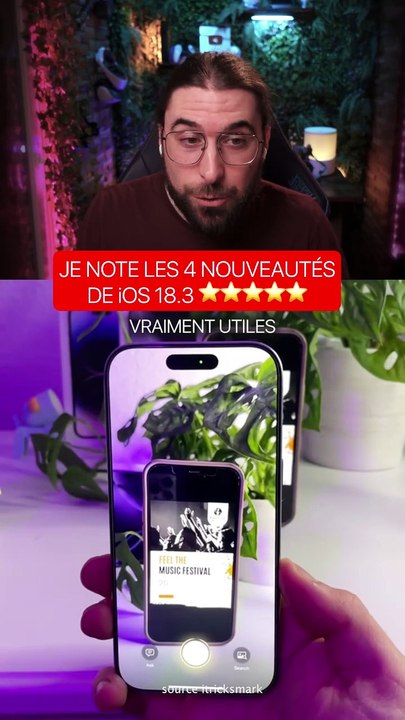 JE NOTE LES 4 NOUVEAUTÉS DE iOS 18.3⭐️⭐️⭐️⭐️⭐️