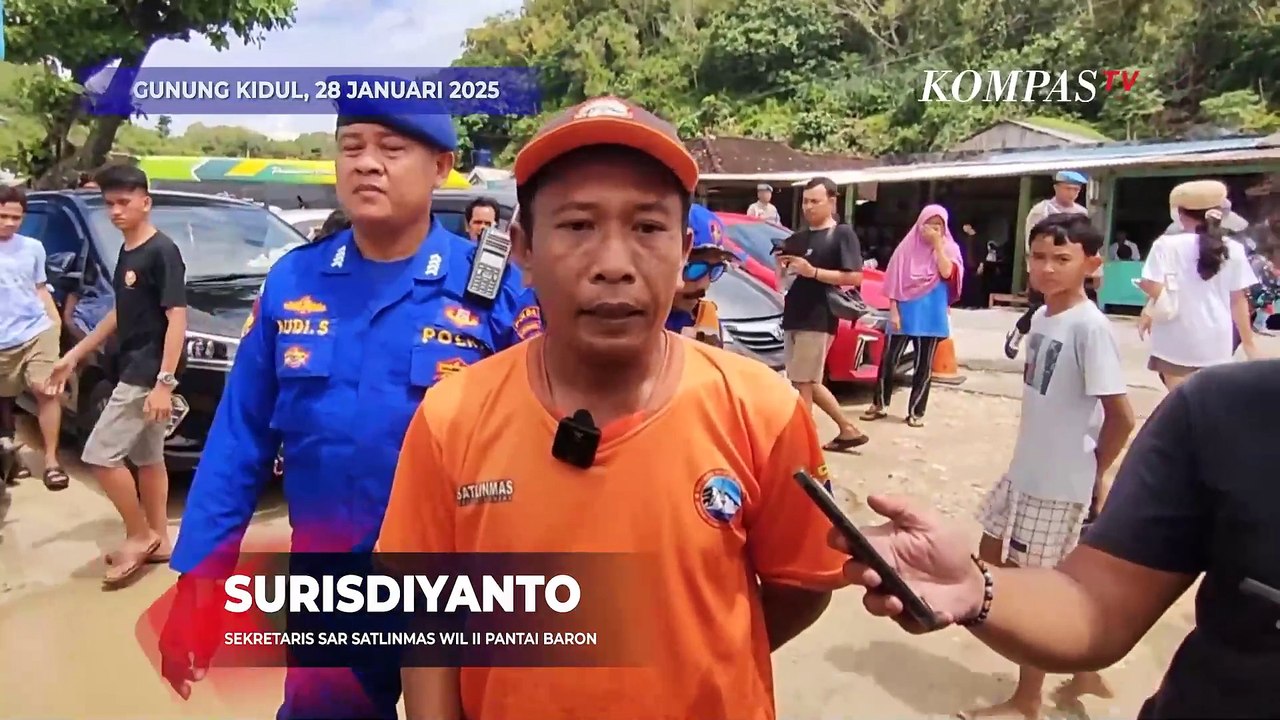 Rombongan Pelajar Mojokerto Terseret Ombak Pantai Drini, 3 Ditemukan Meninggal Dunia