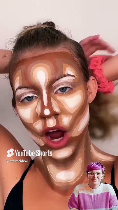 اغرب كونتور للوجه ممكن تشوفوه 😁☺️