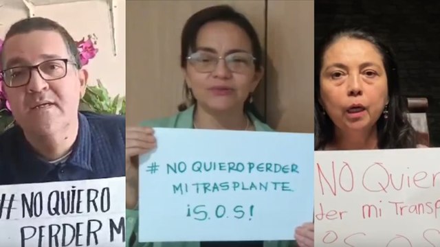 No quiero perder mi trasplante : en redes sociales los pacientes exigen sus medicamentos