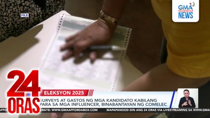 Surveys at gastos ng mga kandidato kabilang para sa mga influencer, binabantayan ng Comelec | 24 Oras