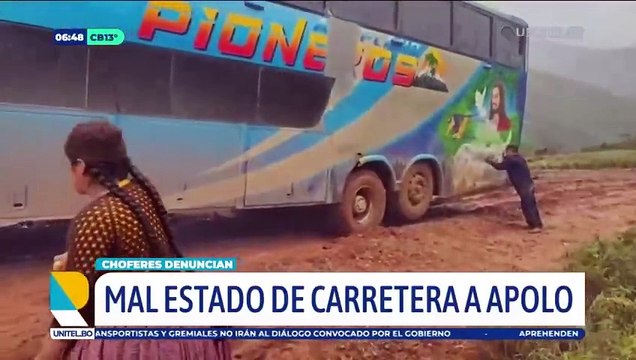 Suspenden salidas a Apolo, choferes exigen arreglos en la carretera que es un peligro cuando llueve