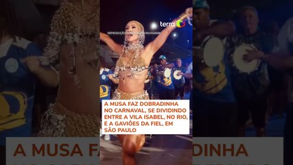 Com look de correntes, Sabrina Sato participa de ensaio da Unidos de Vila Isabel #shorts