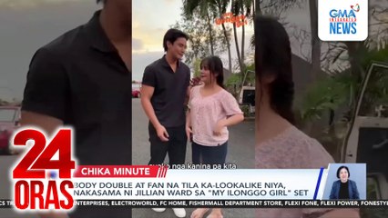 Body double at fan na tila ka-lookalike niya, nakasama ni Jillian Ward sa "My Ilonggo Girl" set | 24 Oras