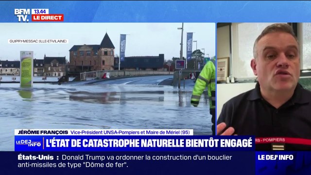 Inondations en Ille-et-Vilaine: On est sur une crue assez lente , assure Jérôme François (vice-président UNSA-Pompiers)